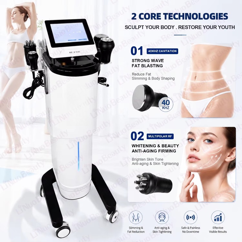Vacuum Cavitation Body Contouring - New Professional 40K Cavitation Vacuum RF