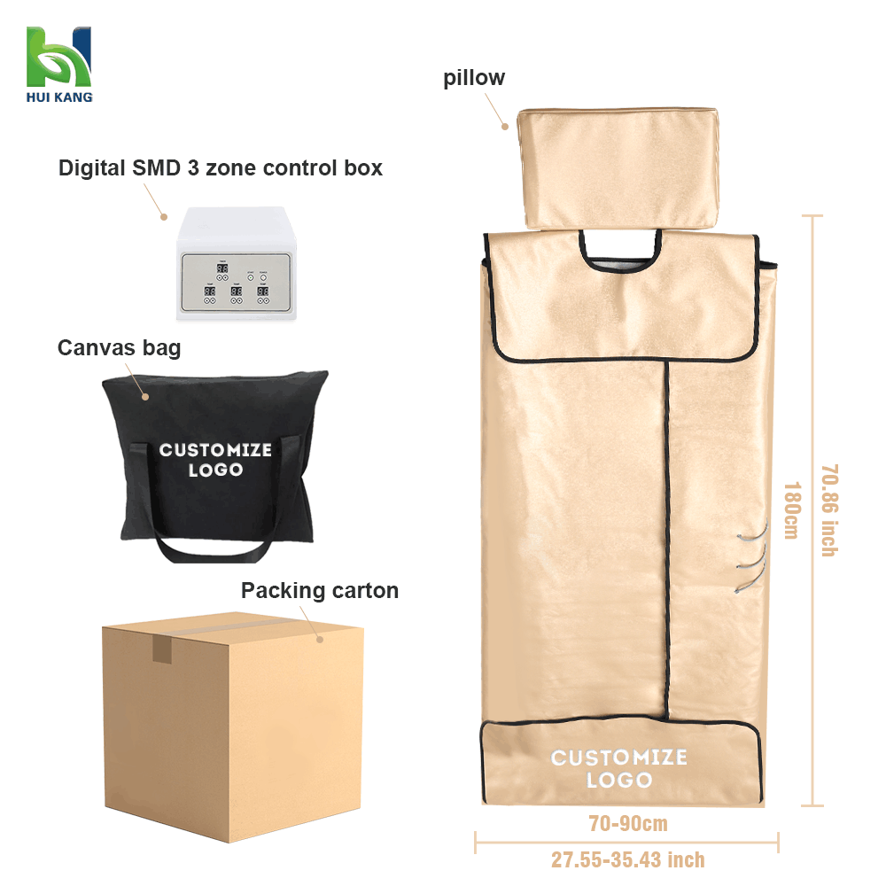 3 Heating Zone 180pcs Black Bi - огляд і ціна Far Infrared Slimming Sauna Blanket