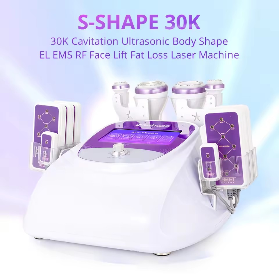 5 in 1 30k Cavitation Multipol - огляд і ціна Lipo Laser Pads Slimming Machine