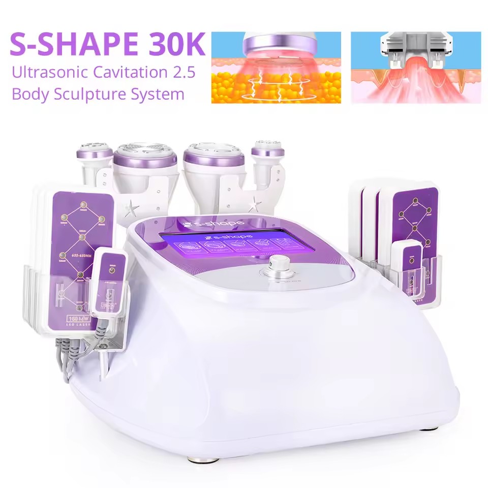 5 in 1 30k Cavitation Multipol - огляд і ціна Lipo Laser Pads Slimming Machine